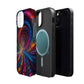 Neon Eternal Infinity Oasis. Neon Trippy Infinity Patterns Premium Art Magsafe Magnet Tough IPhone 13 14 15 Pro Plus Max and Mini in Matte and Glossy Phone cases