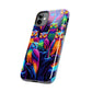 Neon Nocturne. NEON Owls Tough Phone Case