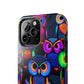 Neon Gloowls. NEON Owls Tough Phone Case