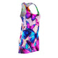 "Spectral Flutterflies" Neon Butterflies  Racerback Dress