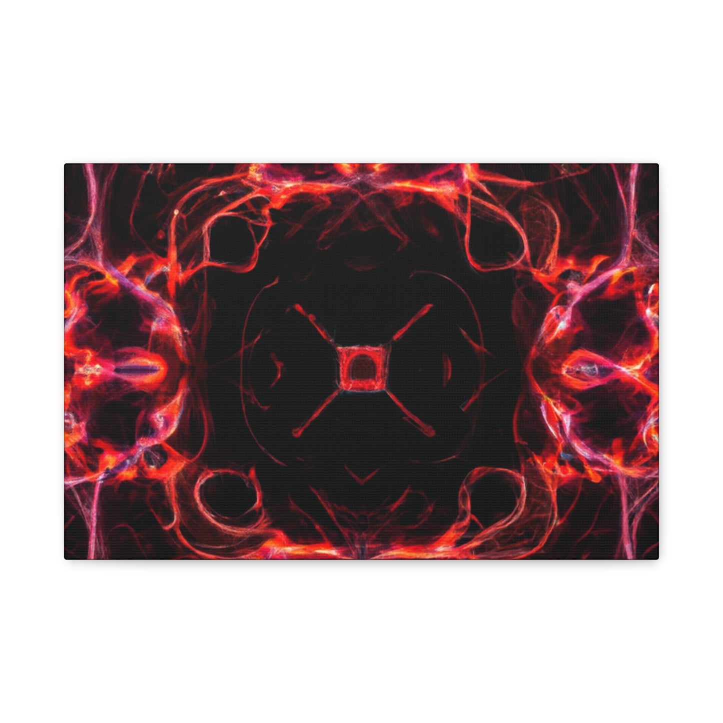 "Unlimited Neon Dreams" Trippy Infinity Patterns Art Canvas