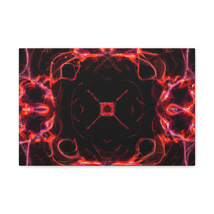 "Unlimited Neon Dreams" Trippy Infinity Patterns Art Canvas