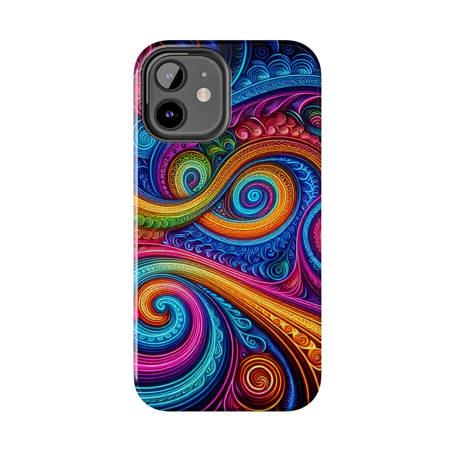 Neon Infinity Illusionz. Trippy Infinity Patterns Tough Phone Case