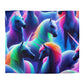 Ambrosius da Vinci - NEON Unicorns Microfiber Duvet Cover