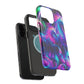 Neon Uniflourish Neon Unicorns Premium Art Magsafe Magnet Tough IPhone 13 14 15 Pro Plus Max and Mini in Matte and Glossy Phone cases