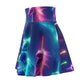 "Cosmic Magic Dreams" -NEON Unicorns Woman' Skater Skirt