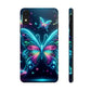 "Neon Butterfly Glo-Rama" NEON Butterflies Tough Phone Case Iphone 6 7 8 9 10 11 12 13 14 SE X XR XS Pro Max Mini Plus