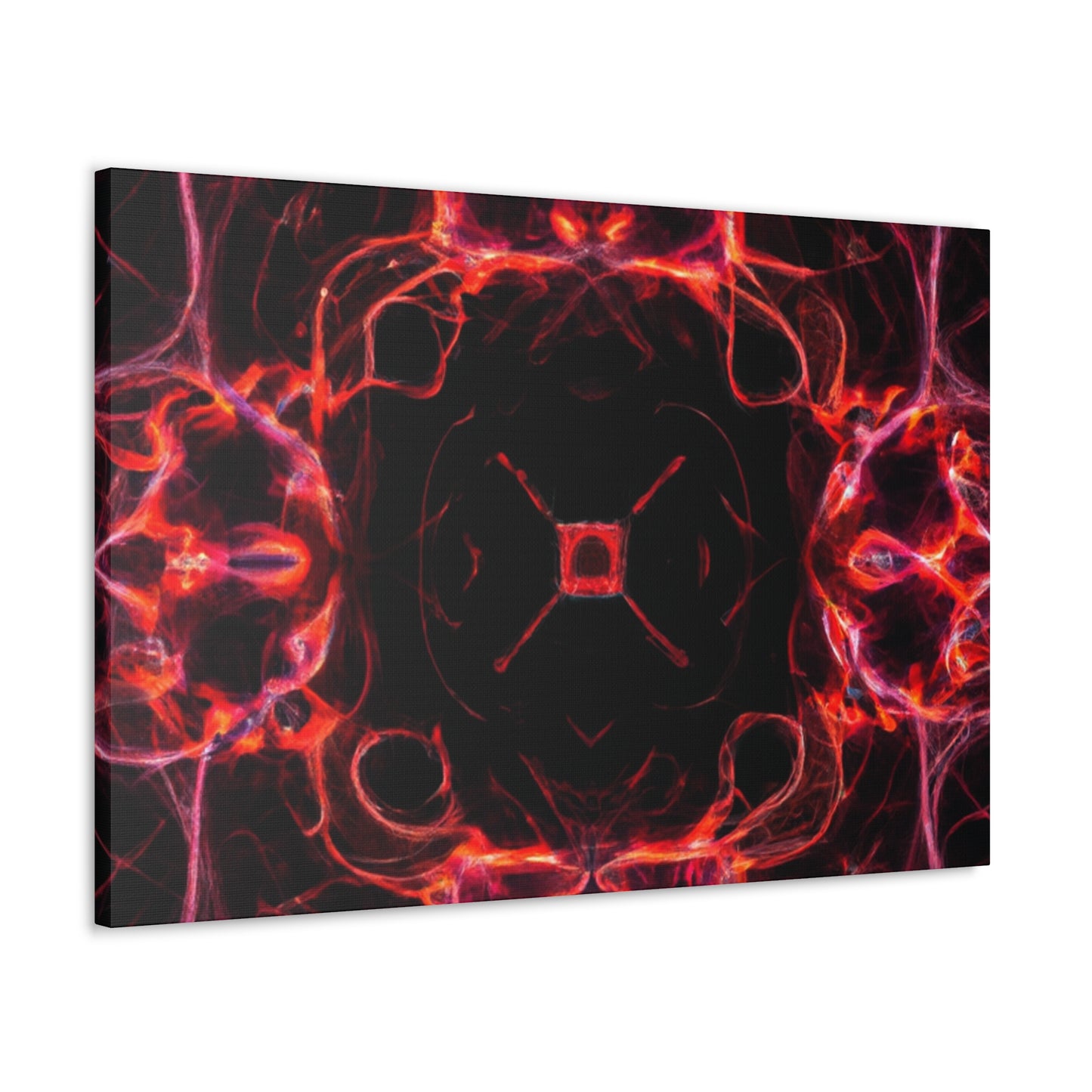 "Unlimited Neon Dreams" Trippy Infinity Patterns Art Canvas
