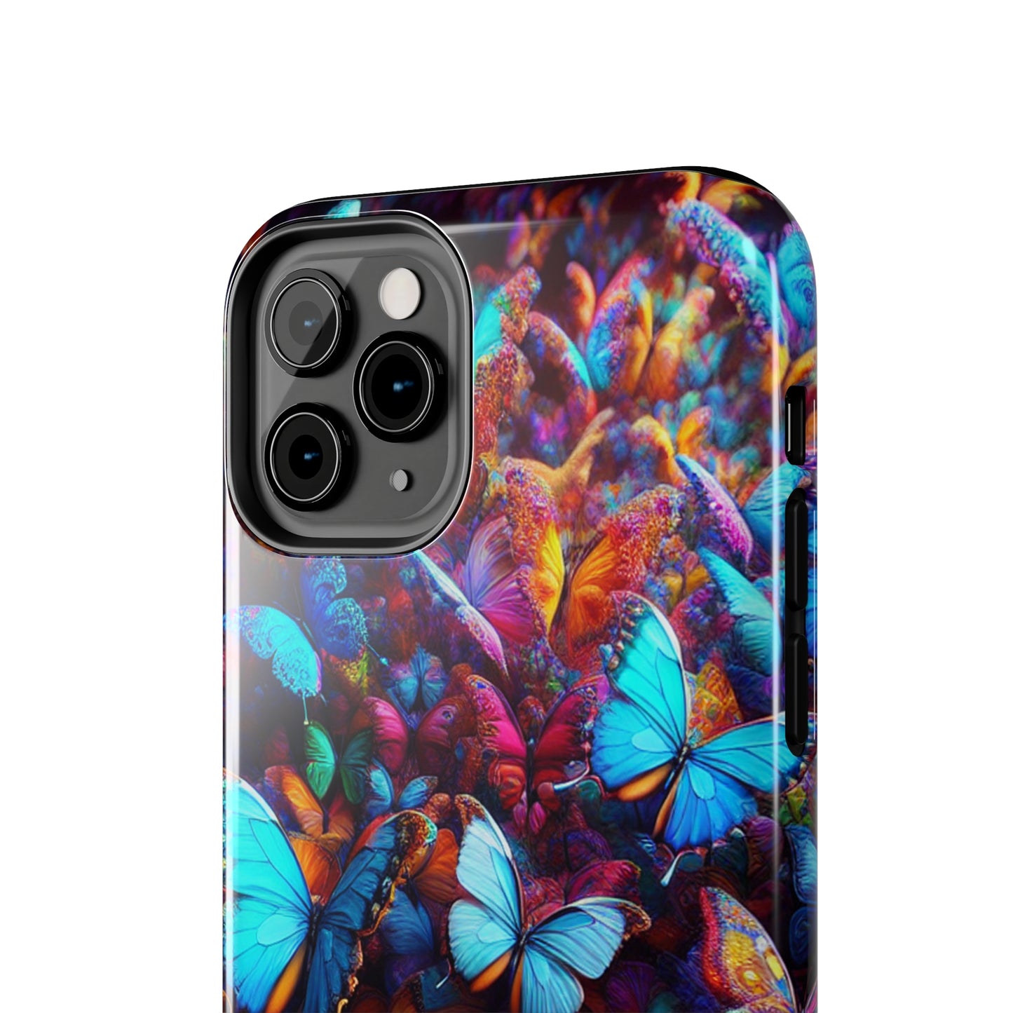 "Illuminated Flight" NEON Butterflies Tough Phone Case