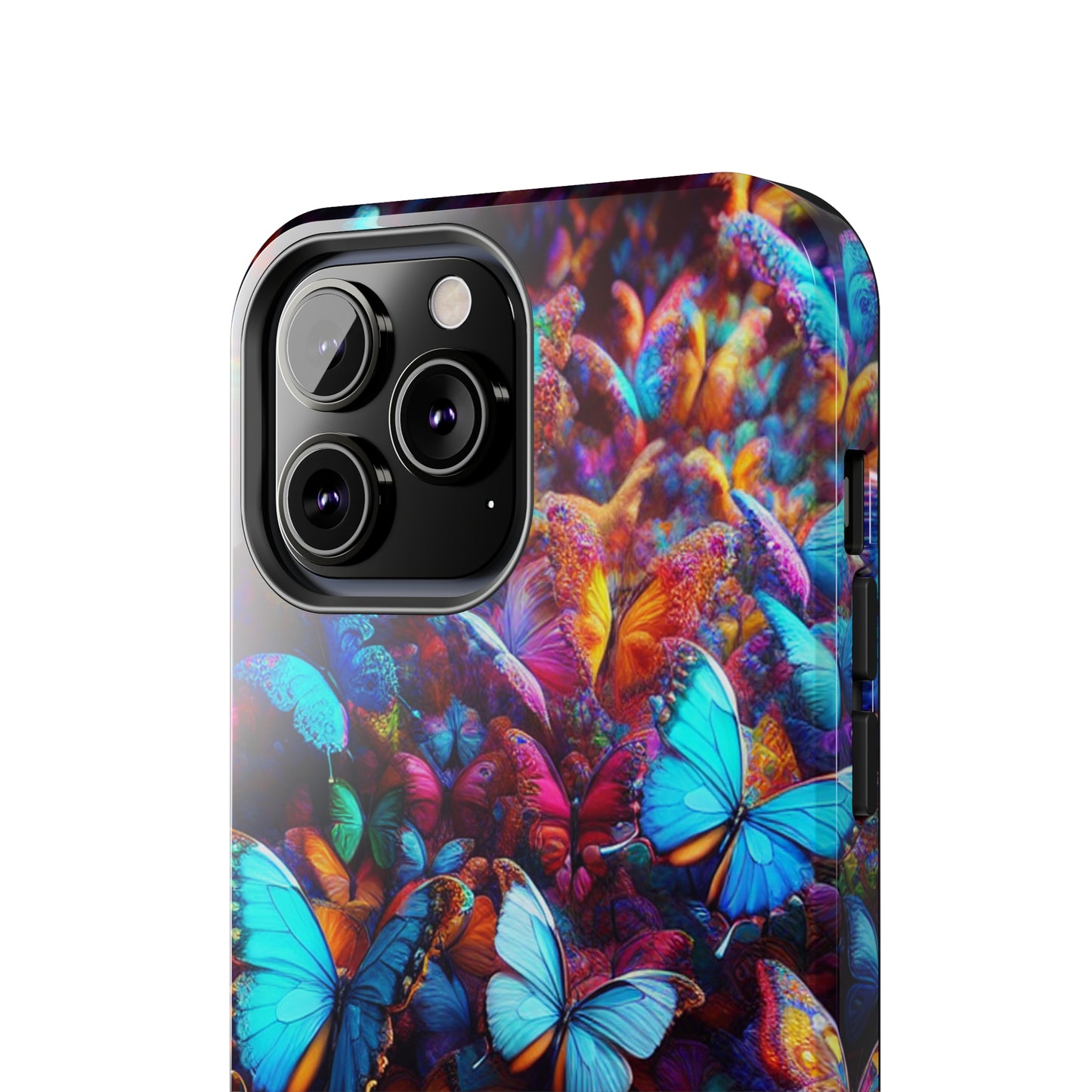 "Illuminated Flight" NEON Butterflies Tough Phone Case
