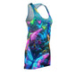 Neon Butterfly Flutter. Neon Butterflies  Racerback Dress