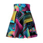 Piero della Francesca - Trippy Infity Patterns Woman's Skater Skirt