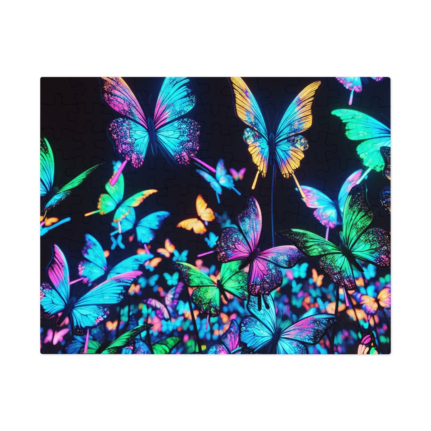 Neon Flutter - Neon Butterflies Puzzle
