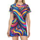 Cosmic Radiant Slithers Infinity Patterns Womans T Shirt Dress