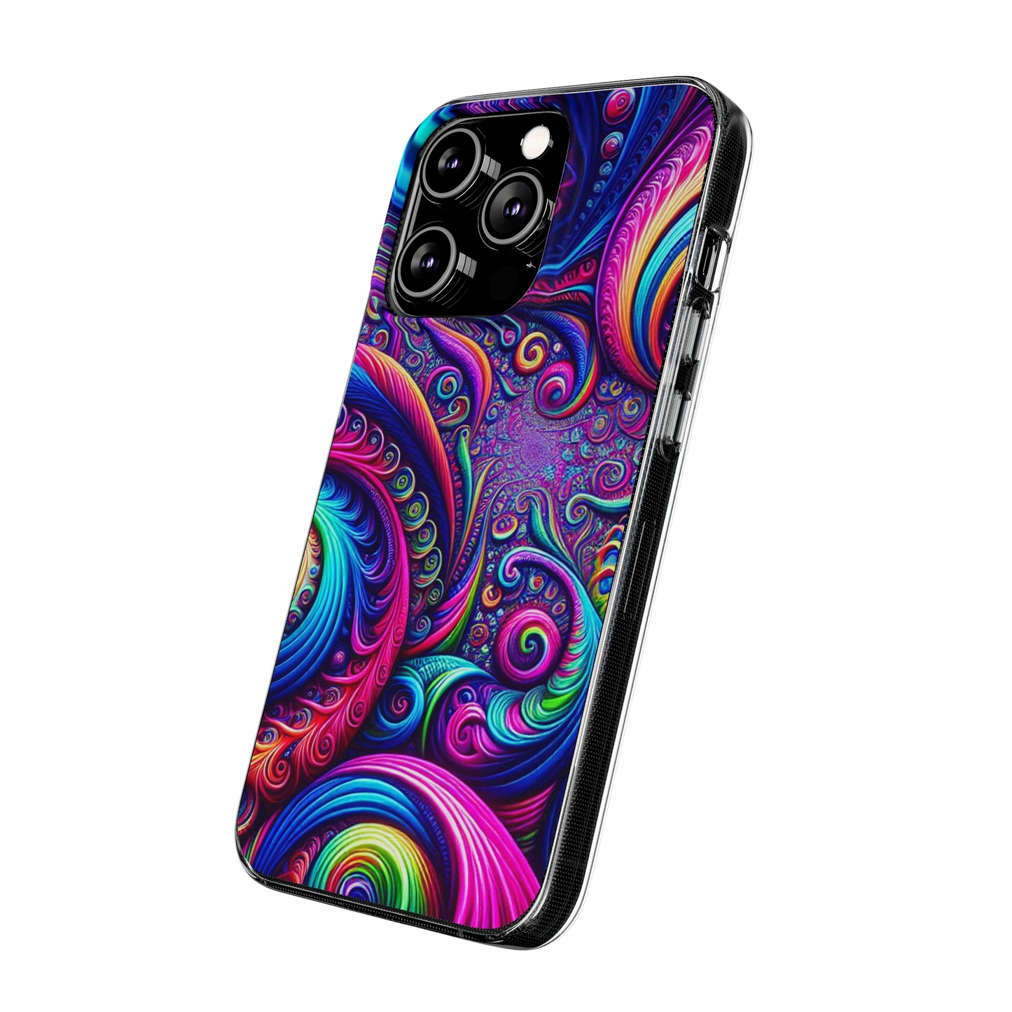 "VibranTrip Neonfinity" Infinity Patterns Art Polycarbonate Phone Case
