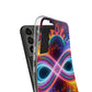 "Neon Psychedelic Infinity" Infinity Patterns Art Polycarbonate Phone Case