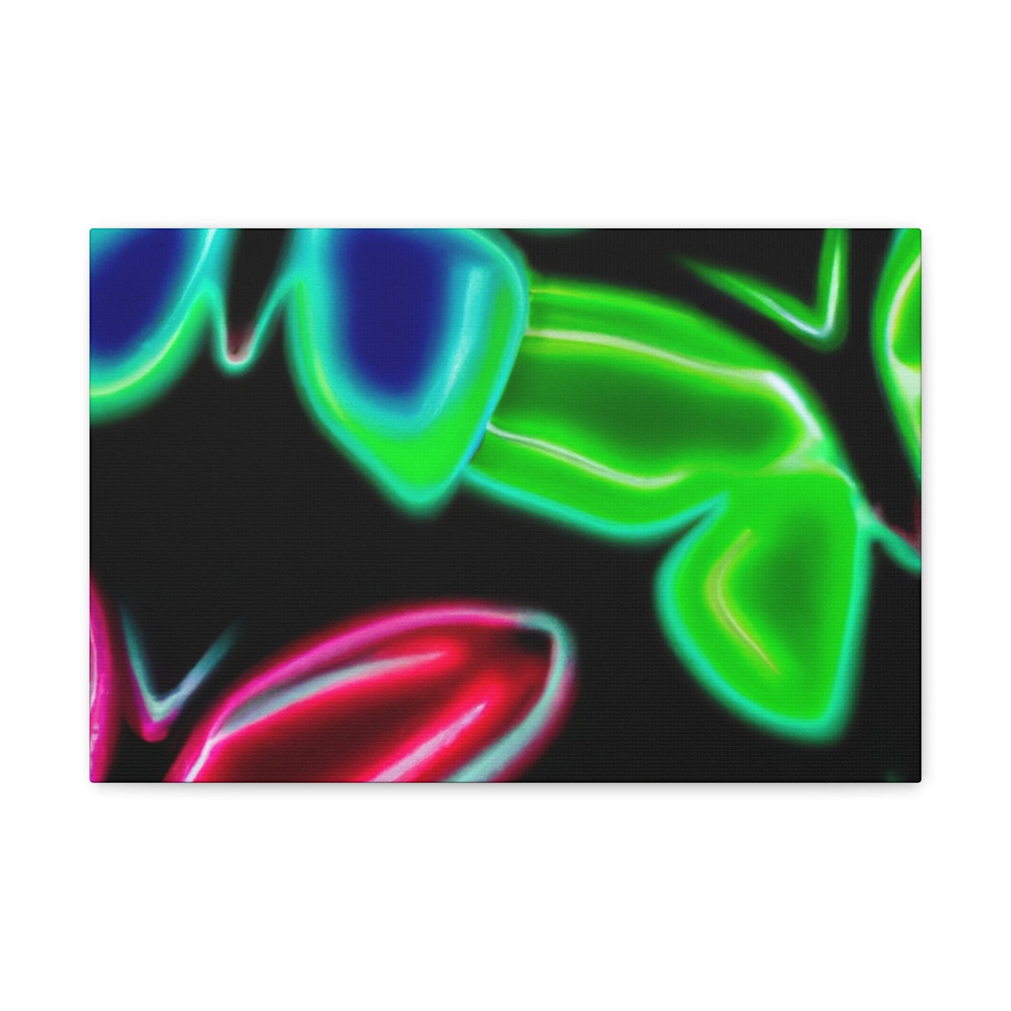 Neon Butterflies Cascade. Neon Butterflies  Art Canvas