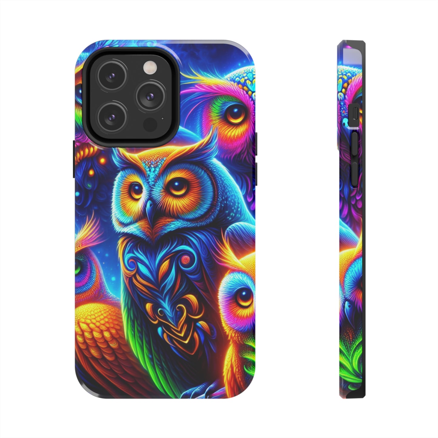 Neon Night Owls. NEON Owls Tough Phone Case