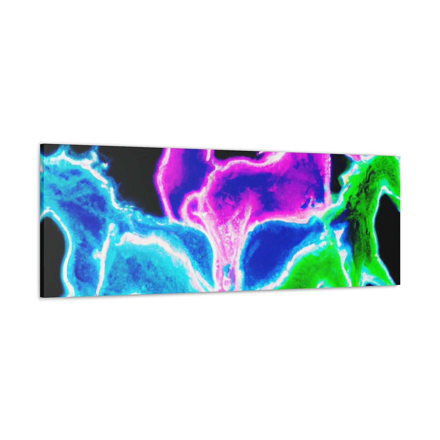 Neon Rainbow Unicorns NEON Unicorns Art Canvas