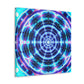 Neon Infinity Visions. Trippy Infinity Patterns Art Canvas