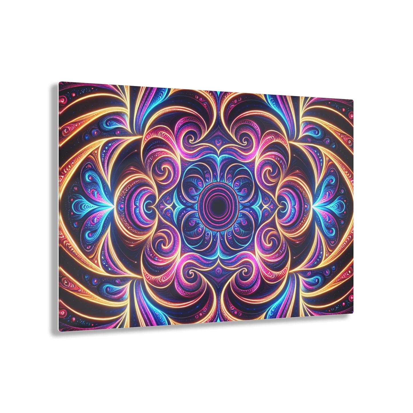 Cosmic Caressassement Trippy infity Pattern 1/4" Glossy Acrylic Art