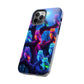 "Neon Nocturne" NEON Owls Tough Phone Case