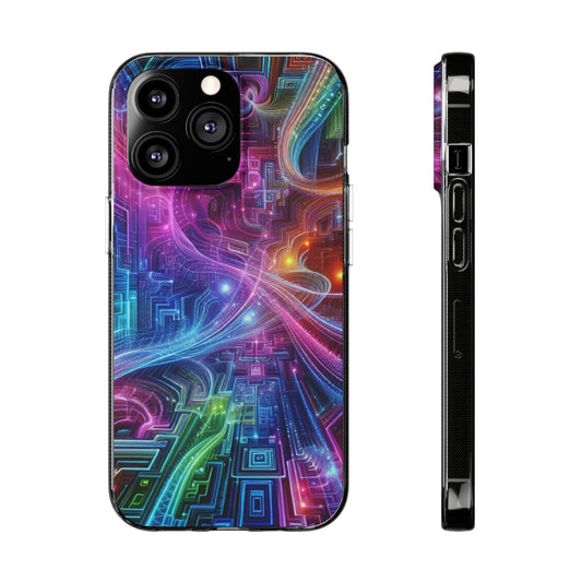 "Infinite Bright Vibes" Infinity Patterns Art Polycarbonate Phone Case