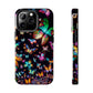Neon Butterflies Dance NEON Butterflies Tough Phone Case Iphone 6 7 8 9 10 11 12 13 14 SE X XR XS Pro Max Mini Plus
