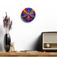 Vibin' Neon Infinity. Infinity Patterns Art Acrylic Clock