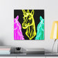 "Neon Unicorn Glow" NEON Unicorns Art Canvas