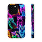 Neon Night Owls. Neon Owls Premium Art Magsafe Magnet Tough IPhone 13 14 15 Pro Plus Max and Mini in Matte and Glossy Phone cases
