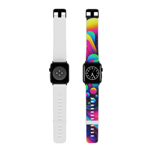 , and complex geometric shapes

"Digital Neon Dynamo" - Trippy Infinity Patterns Iwatch Band