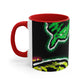 "Neon Splendor Symphony" Butterflies 11oz Mug