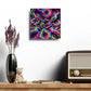 Neon Infinity Splatter Infinity Patterns Art Acrylic Clock