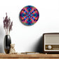 "Vibrant Neon Infinity" Infinity Patterns Art Acrylic Clock