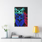 Neon Night Owls. NEON Owls Art Canvas