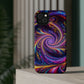 Vivid Psychedelic Cosmic Euphoria. Neon Trippy Infinity Patterns Premium Art Magsafe Magnet Tough IPhone 13 14 15 Pro Plus Max and Mini in Matte and Glossy Phone cases