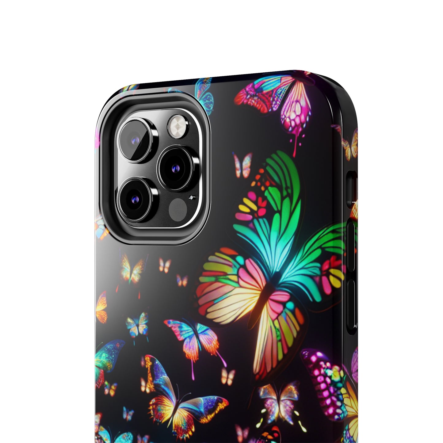 Neon Butterflies Dance NEON Butterflies Tough Phone Case Iphone 6 7 8 9 10 11 12 13 14 SE X XR XS Pro Max Mini Plus