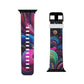 "Neon Synthesis" - Trippy Infinity Patterns Iwatch Band