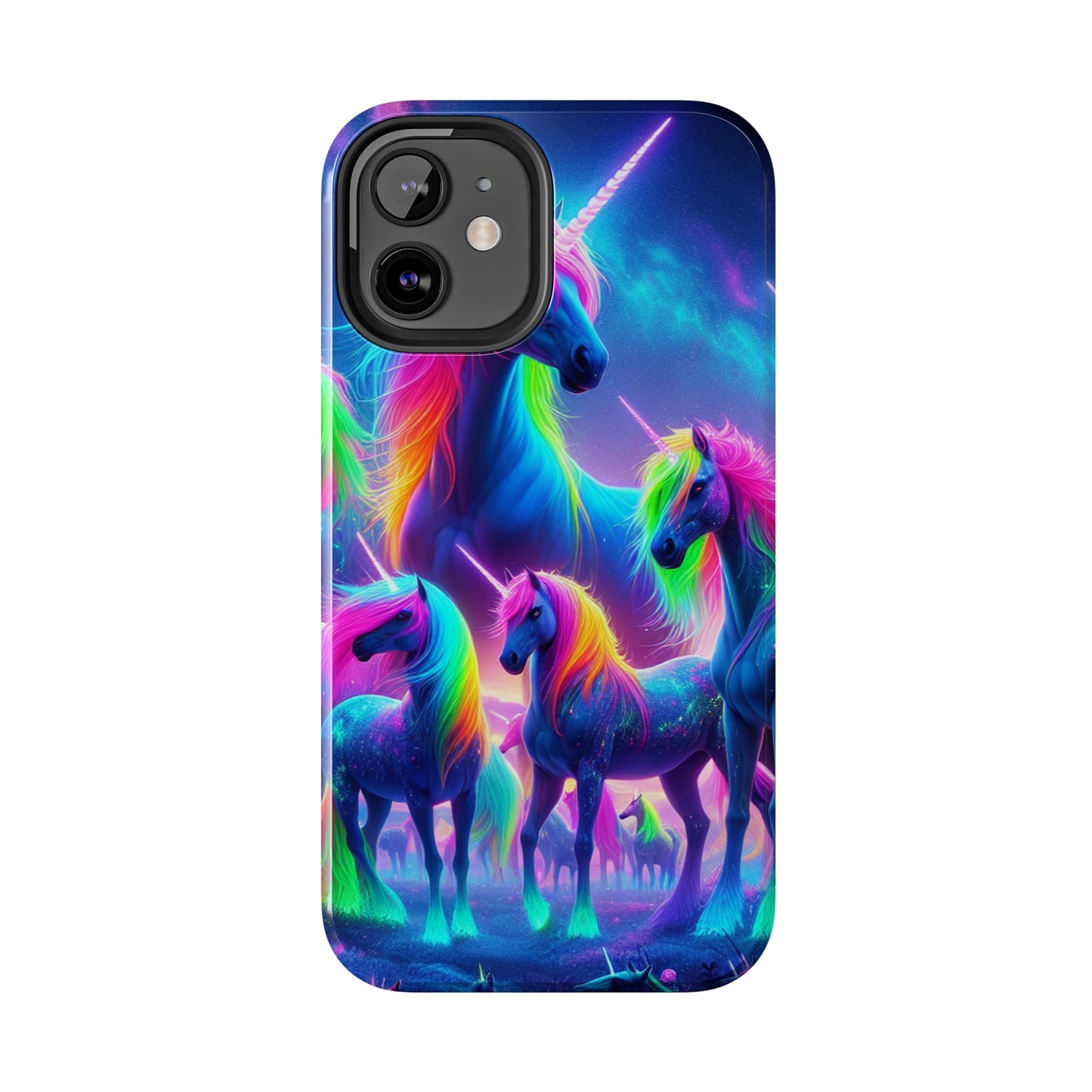Vibrant's Mystic Muster NEON Unicorns Tough Phone Case