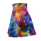 Matteo Novello - Trippy Infity Patterns Woman's Skater Skirt