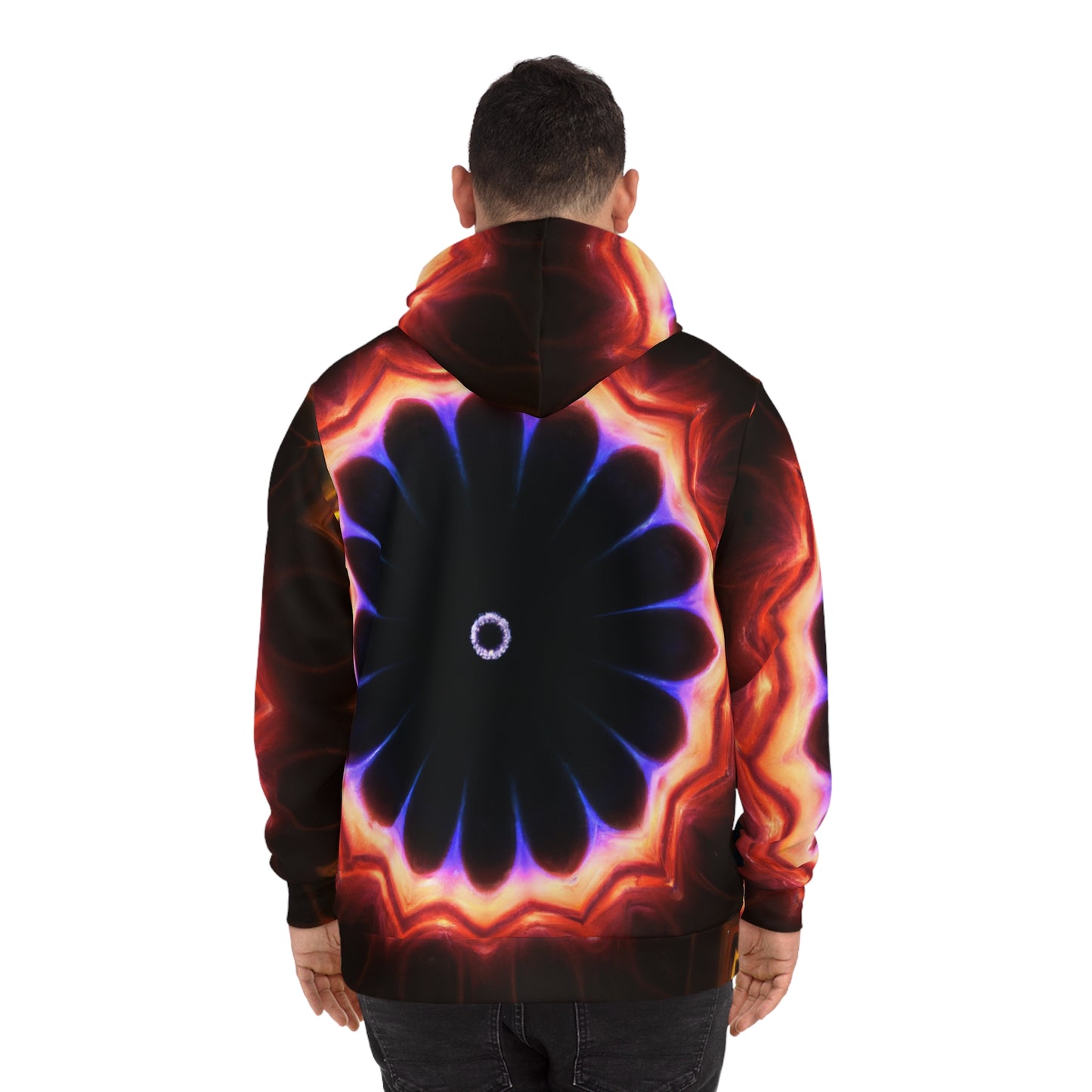"Psychedelic Embrace of Eternity" -Trippy Infinity Patterns AOP Hoodie