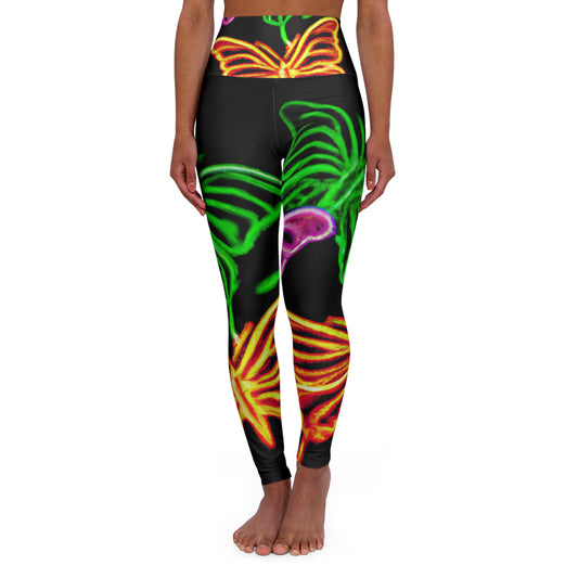 "Electric Flutter" - Butterflies Leggings