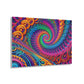 Radiant Techno Celestial Maze. Trippy infity Pattern 1/4" Glossy Acrylic Art