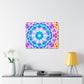 Vivid Cosmic Lightsphere Trippy Infinity Patterns Art Canvas