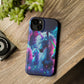"Unicorn Flux-scape" Neon Unicorns Premium Art Magsafe Magnet Tough IPhone 13 14 15 Pro Plus Max and Mini in Matte and Glossy Phone cases
