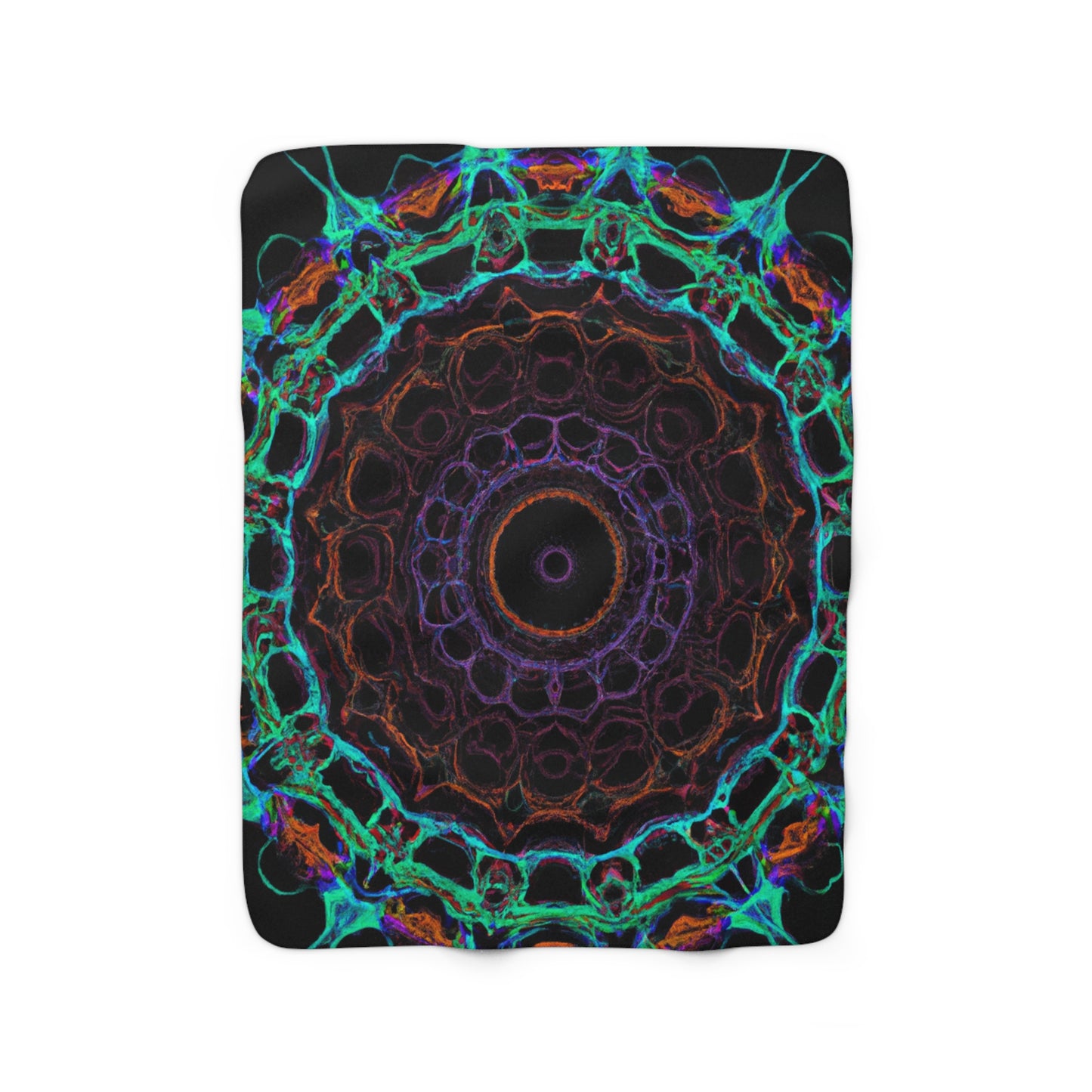 DaVinci Luther - Trippy Infinity Patterns Sherpa Blanket