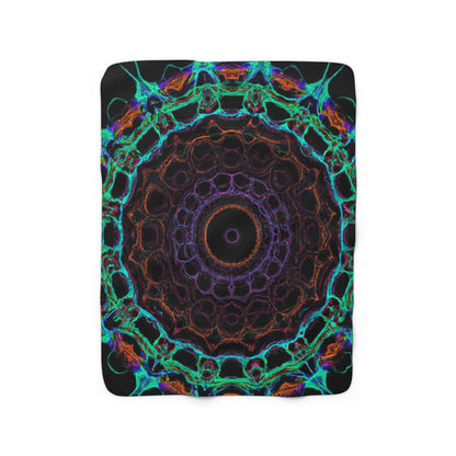 DaVinci Luther - Trippy Infinity Patterns Sherpa Blanket