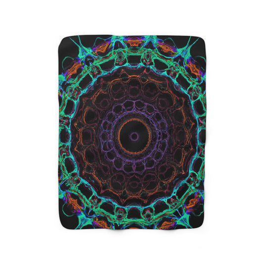 DaVinci Luther - Trippy Infinity Patterns Sherpa Blanket