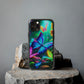 "Vivid Neon Flyaways" NEON Butterflies Art Polycarbonate Phone Case Samsung Galaxy s21 s22 Google Pixel 6 Iphone 11 12 13 14 Pro Max Mini Plus